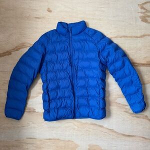 Uniqlo Blue Puffer Jacket Kids Sz 13